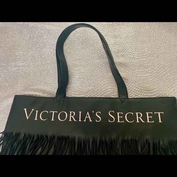 Victoria’s Secret black fringe tote - Picture 4 of 5